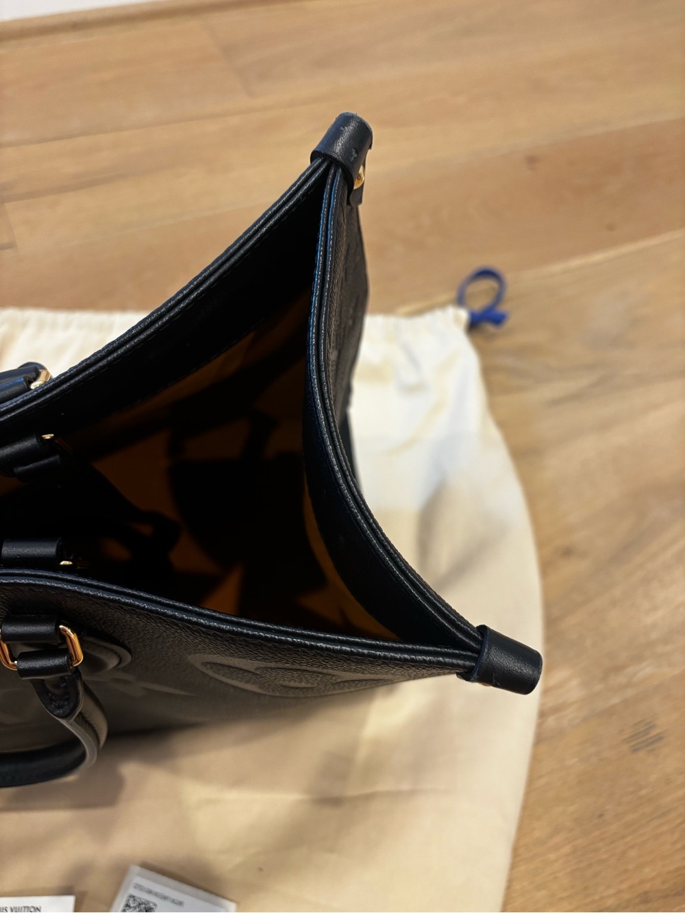 Louis Vuitton Black OnTheGo Empreinte GM Leather Tote Bag - Picture 2 of 13